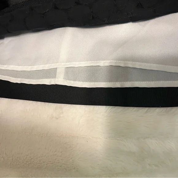 Oasis US Sz 8 Black Geometric Lined Preppy Dressy Party Date Night Mini Skirt - Picture 7 of 8